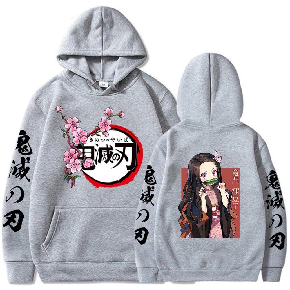 Hot Demon Slayer Kimetsu No Yaiba Hoodie Hip Hop Anime Pullover