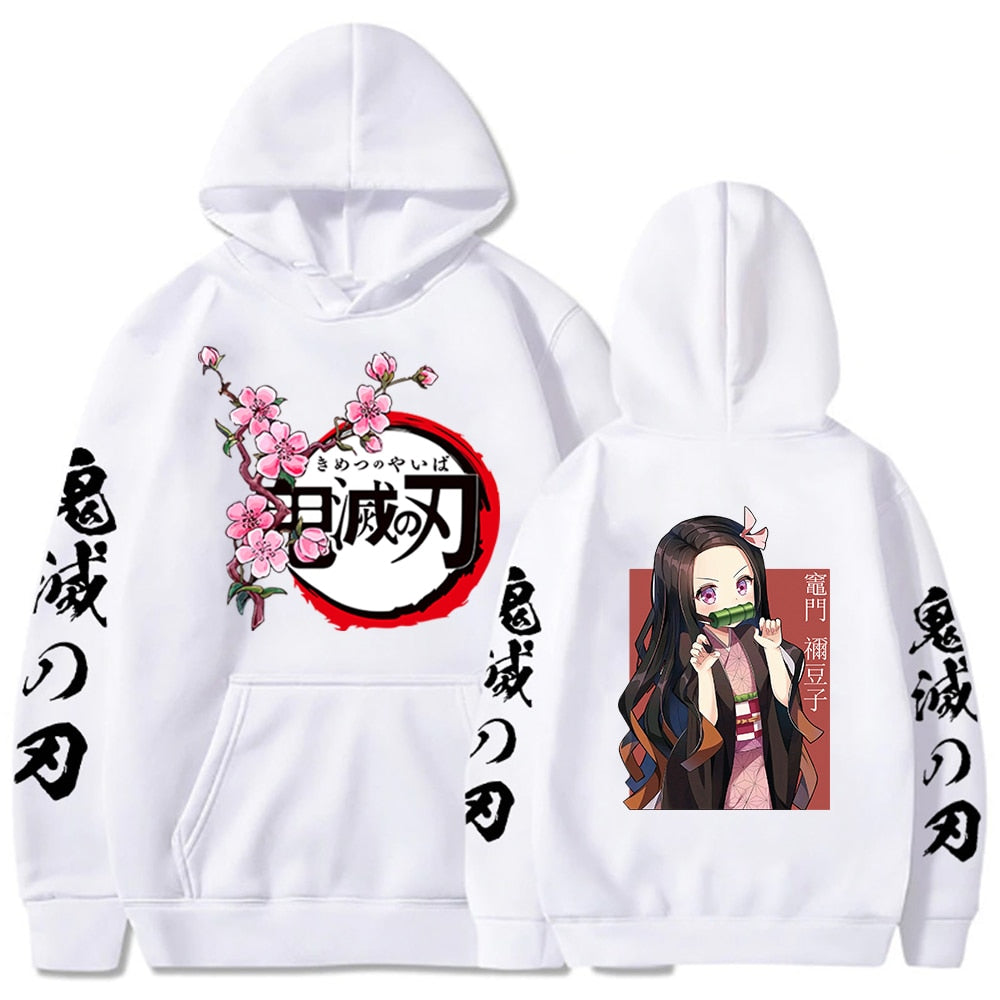 Hot Demon Slayer Kimetsu No Yaiba Hoodie Hip Hop Anime Pullover