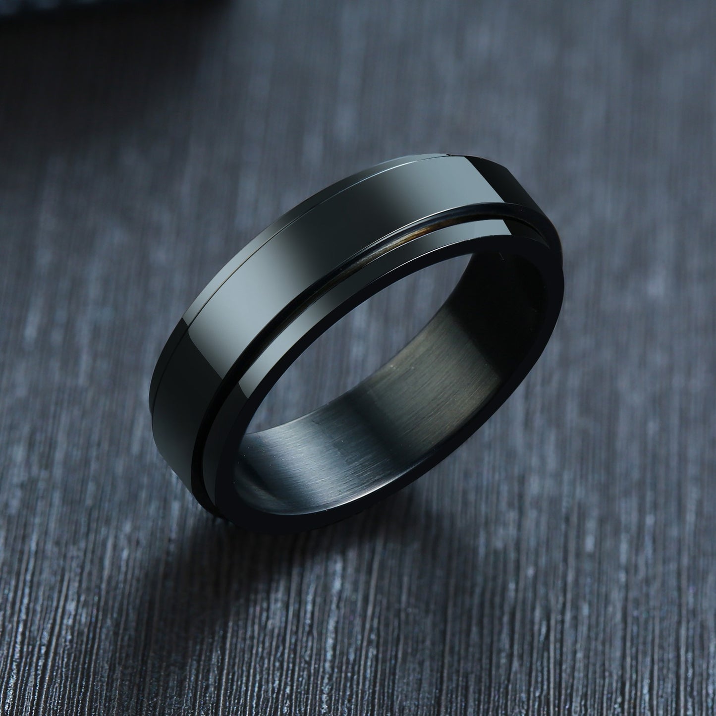 Spinner Ring for Men Stress Release Accessory Classic Wedding Band Casual Viking Rune Sport Jewelry