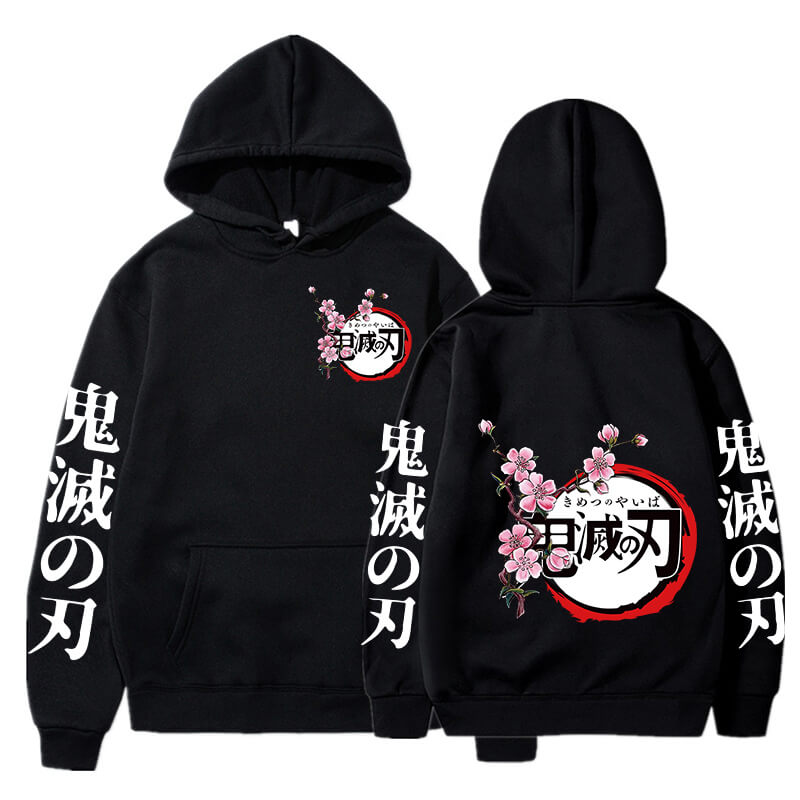 Hot Demon Slayer Kimetsu No Yaiba Hoodie Hip Hop Anime Pullover