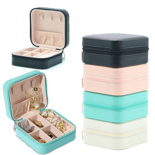 Mini Jewelry Organizer Display Travel  Zipper Case