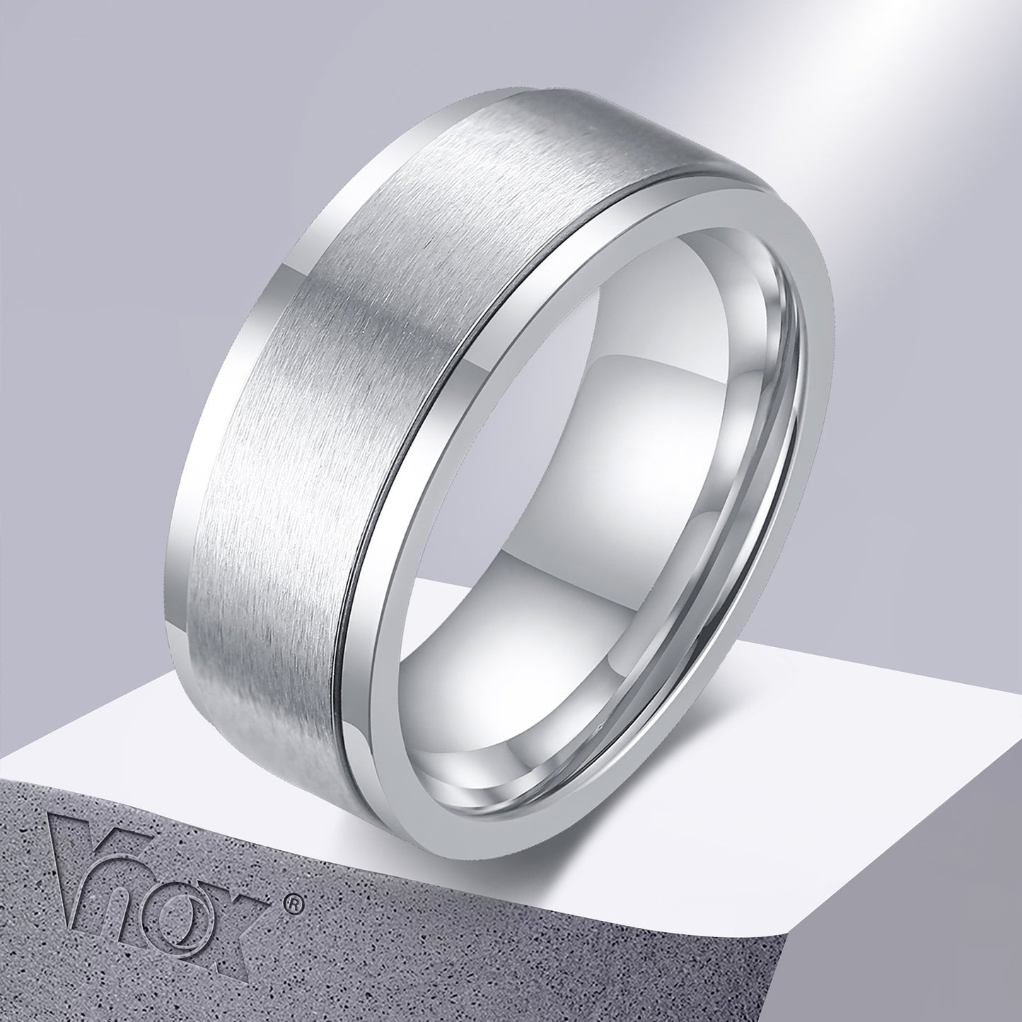 Spinner Ring for Men Stress Release Accessory Classic Wedding Band Casual Viking Rune Sport Jewelry